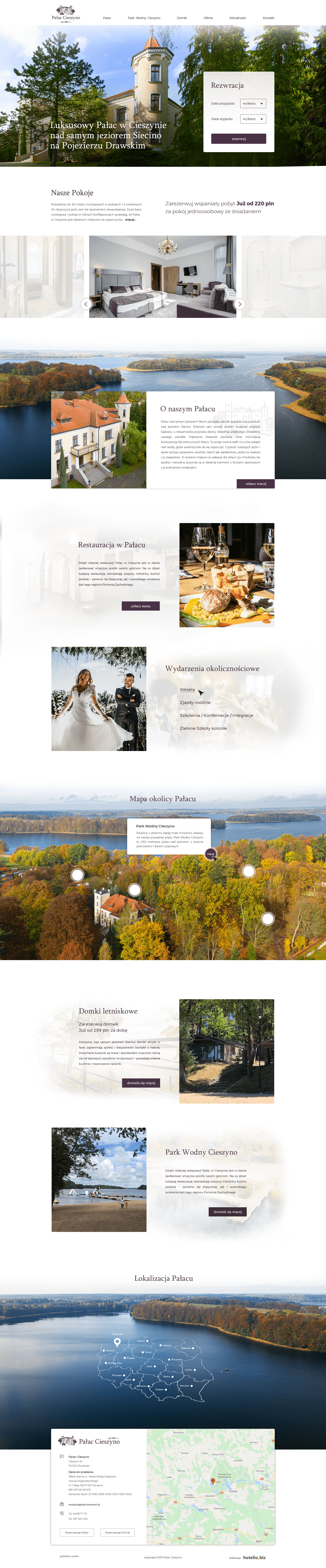 Osrodek i domki nad jeziorem